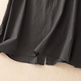thumbnail image 4 of Lenpel Line Tops for Women Trendy Short Sleeve Ruffle Crew Neck Pleated Solid Color T-Shirts Fashion Casual Blouses, 4 of 5