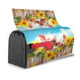thumbnail image 4 of PHELIKA 3D Pigs Sunflower Hanging On Fence Welcome Magnetic Mailbox Covers Standard Size 21"H x 18"W, 4 of 8