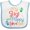White and Blue, variant on Inktastic My Gigi and Poppy Love Me Boys or Girls Baby Bib