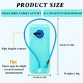 thumbnail image 2 of 2L Water Bladder for Hiking Backpack Leak Proof Water Reservoir Storage Bag, 2 Liter BPA-Free Water Pouch Hydration Pack Replacement forCycling, Hiking, Running, Climbing, Biking, 2 of 5