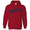 thumbnail image 5 of Jacksonville Baseball Script - Hometown Pride, Pitcher Hoodie - 3X-Large - Red, 5 of 7