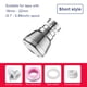 thumbnail image 3 of Kearding Extensor de aireador para grifo de fregadero, cabezal rociador de lavado, rociador de extensión de baño ajustable, ahorro de agua, salpicaduras Juegos de accesorios de baño Corto Kearding HA067608-01, 3 of 6
