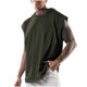 thumbnail image 1 of Top Abrigo Hombres de Moda de Color Sólido sin Mangas con Capucha, Versátil Fitness Ocio Nylon Spandex, 1 of 3