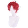 thumbnail image 1 of Peluca para cosplay Wonders Eggs Prioritys Momoe Sawaki Anime Red, 1 of 4