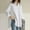 White, variant on Womens Plus Size Top Curvy Fit Relaxed Fit Oversized Top with Patch Pocket Roll Up Sleeve for Home Office or Daily Comfort,Black XXXXL