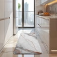 thumbnail image 4 of White Marble Copper Line Pattern Kitchen Rug Mat,Kitchen Runner Rugs Non Skid Washable,Decorative Kitchen Floor Mats for Kitchen,Sink,Laundry,17"x47.2", 4 of 7
