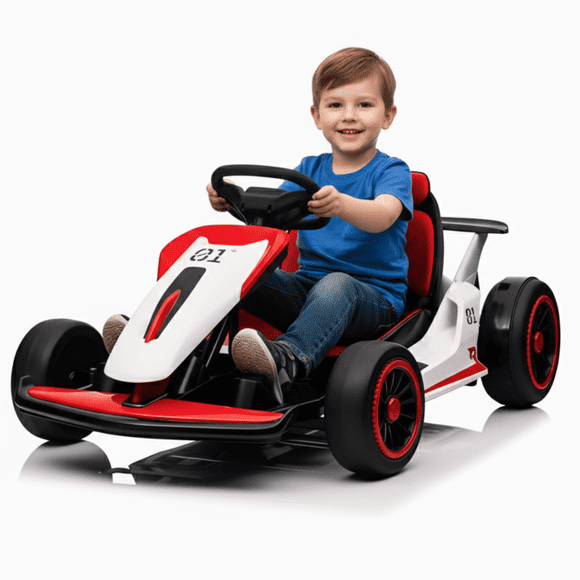 KidsVIP 24V Vortex Edition Advanced High Speed Drift Kart for Big Kids With MP3 Music Player