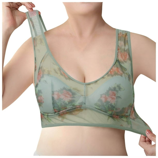 WILLBEST Brasier Mujer Sin Varilla Sujetador Cómodo De Encaje De