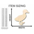thumbnail image 2 of Unfinished Wood Walking Duck Shape - Animal - Wildlife - Craft - up to 46" DIY 14" / 1/4", 2 of 3