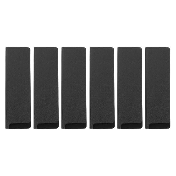 6 Pack Knife Tip Guards 6.5"x 2" ABS Knife Cover Sleeves Knife Case Blade Protector Universal Knife Sheath, Black