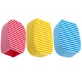 thumbnail image 1 of EeaseCA 3pcs Candy Color Silicone Washboard Creative Mini Handheld Laundry Washboard Multipurpose Laundry Cleaning Brush Clothes Washing Brushes (Pink + Blue + Yellow), 1 of 8