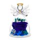 thumbnail image 1 of Figura de ángel de cristal con forma de rosa preservada en forma de encavy, 1 of 9