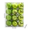 thumbnail image 3 of NWQKYZGH 24PCS Shatterproof Plastic Christmas Baubles Matte Shiny Glitter Hanging Ornament Balls for Indoor Outdoor Xmas Tree Holiday Festival Decor -1.2IN, 3 of 6