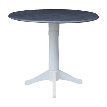 International Concepts 42" Round Dual Drop Leaf Pedestal Table 36.3"H