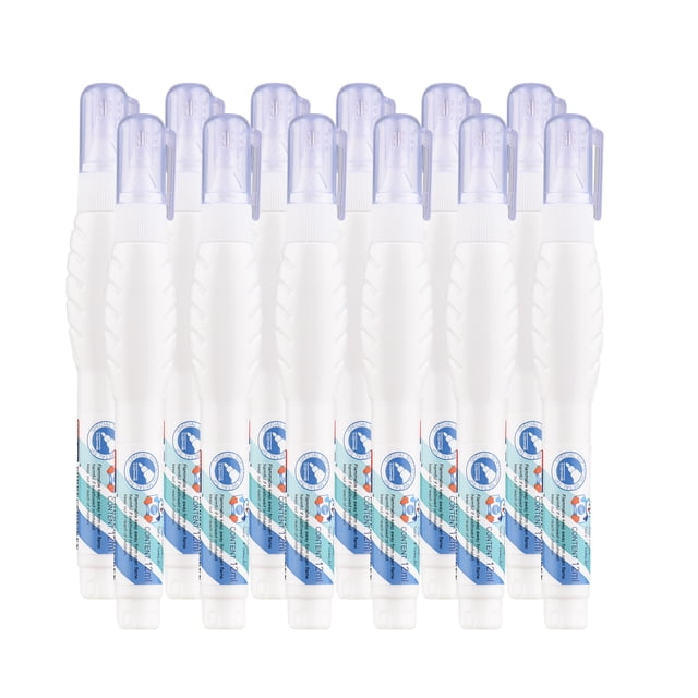 Juego de 12 bolígrafos correctores Líquido corrector Líquido corrector blanqueador