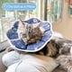 thumbnail image 4 of Collar protector de cono ajustable para mascotas para después de la cirugía, collar ligero y cómodo para gatos que evitan que se laman las heridas, no bloquean la visión, 4 of 4