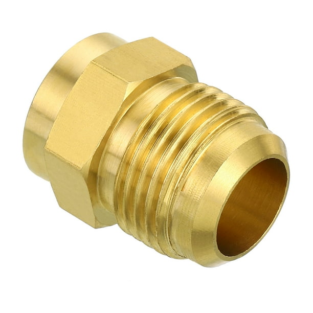 Uxcell 5/8 SAE Male Thread Brass Flare Tube Fitting Pipe Adapter ...