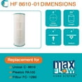thumbnail image 6 of Hurricane 2 Pack HF8610-01 Advanced Pool and Spa Filter Cartridge Replacement, 6 of 10