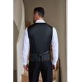 thumbnail image 3 of COOFANDY Men Lightweight Suit Vest Tweed Vest for Business Wedding Party Prom, 3 of 7