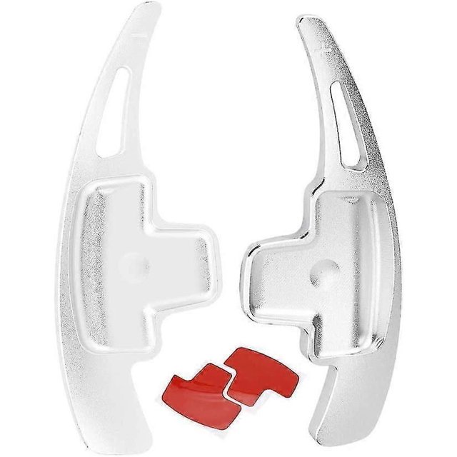 Steering Wheel Control Paddles - Shift Paddle Trim Car Steering Wheel Fits R Class 2016-2017 Silver