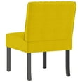 thumbnail image 3 of vidaXL Slipper Chair Yellow Velvet, 3 of 5