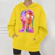 thumbnail image 2 of Abrigo con capucha para mujer, estampado de Festival, Otoño Invierno, prendas de vestir exteriores con cremallera, chaqueta holgada con capucha Punk, abrigo, sudaderas con capucha, abrigo Odeerbi ODB-2, 2 of 7