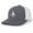 Charcoal/White, variant on Compass and Pine Tree Nature Mens Embroidered Mesh Back Trucker Hat Baseball Cap, Brown/Khaki
