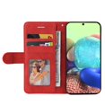 thumbnail image 4 of Case for Samsung Galaxy A72 5G/4G Leather Wallet Book Flip Folio Stand View Cover - Red, 4 of 5