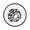 Powder Coated White, variant on Spooky Gothic Round Vent cover 6" Duct Opening (Overall 7-1/2") Spider Web Design Solid Cast Aluminium Register