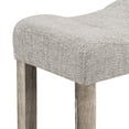 thumbnail image 5 of PORKISS 5 Piece Dining Table Set, Rustic Bar Table Set with 1 Table 4 Upholstered Stools, Brown, 5 of 11