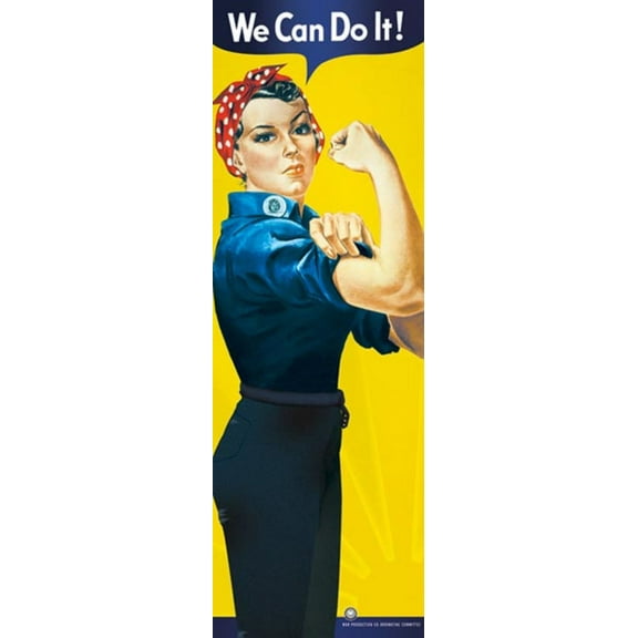 Rosie the Riveter - We Can Do Poster Print (12 x 36)