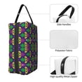 thumbnail image 3 of Goofa Mardi Gras Carnival3 Printed Toiletry Bag with Handle,Large Capacity Travel Makeup Cosmetic Bag for Women, Carry on Airport Airline Compliant Bag, 3 of 9