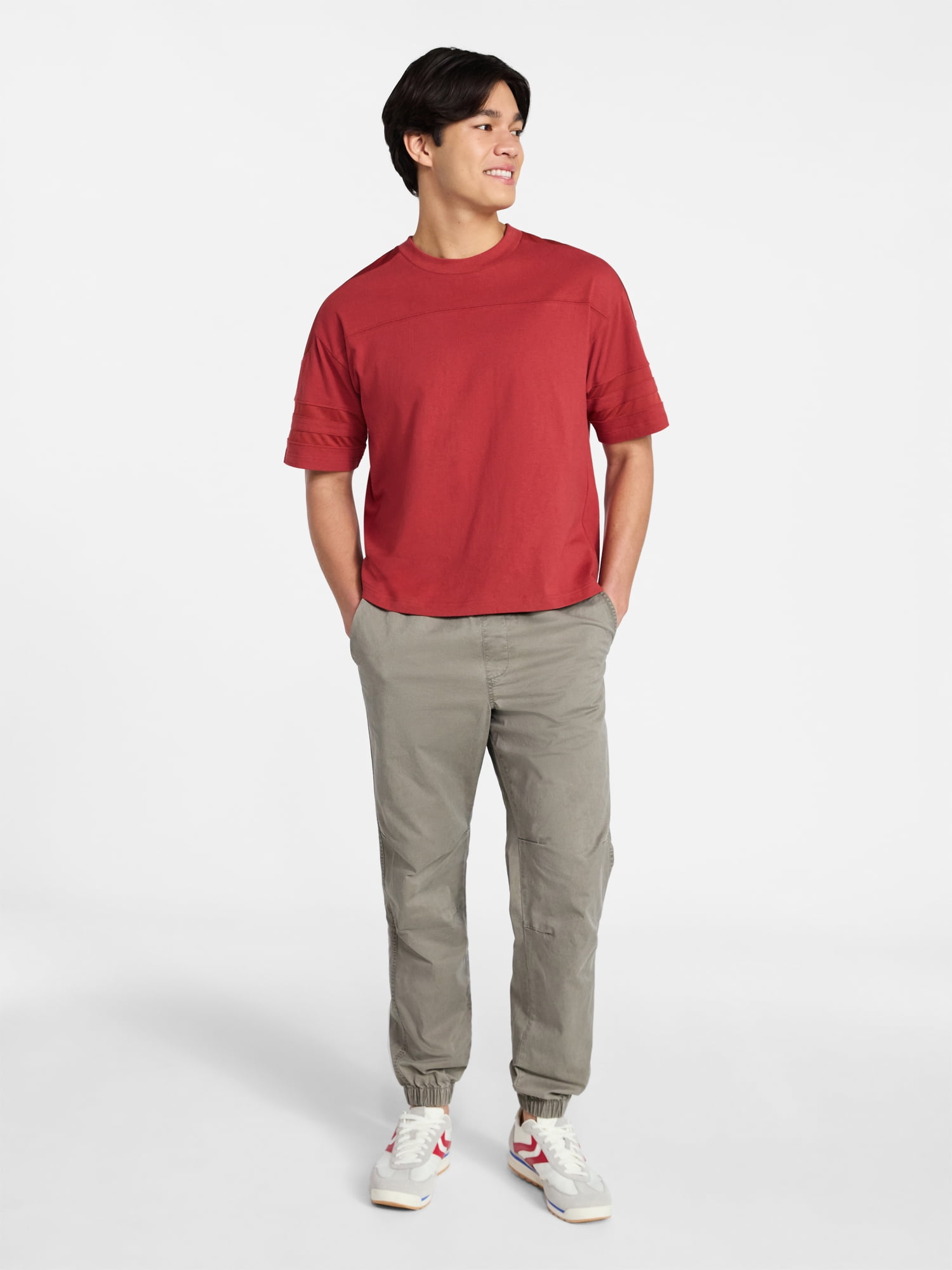 No Boundaries Mesh Football Tee with Short Sleeves, Men's XS-4XLT