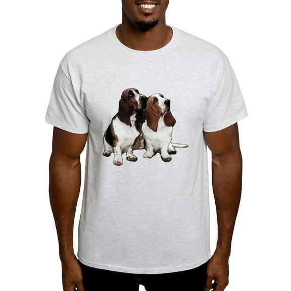 CafePress - Basset Hounds Light T Shirt - Men's Classic Graphic T-Shirt