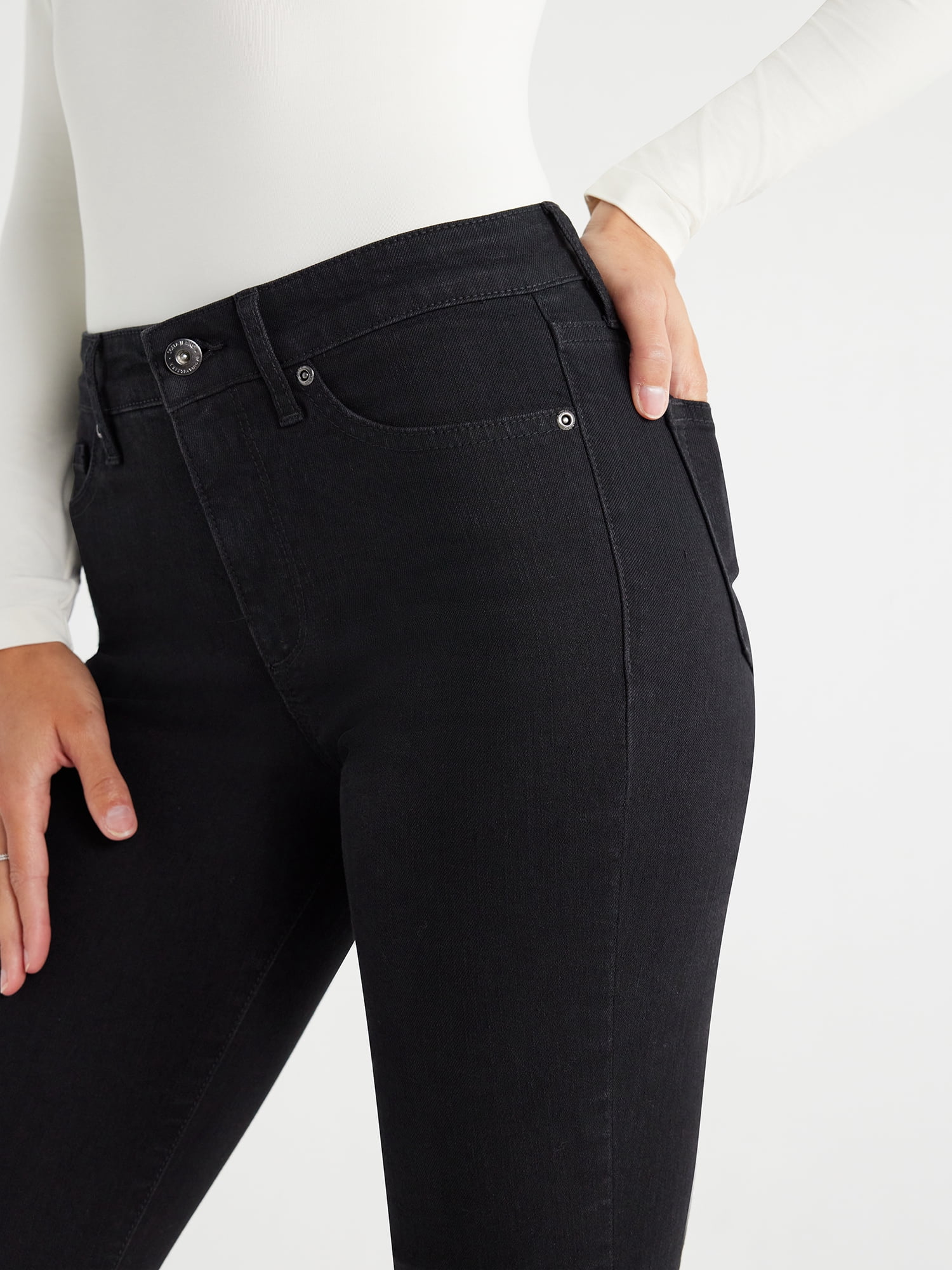Sofia Jeans Women's Melissa Flare High Rise Black Jeans, 33" Inseam, Sizes 2-20