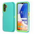 thumbnail image 1 of Aggxpf Galaxy A14 5g Case with Tempered Screen Protector (2 Pack), Heavy Duty Protective Phone Case, Shockproof Phone Cover for Galaxy A14 5G, Green, 1 of 5