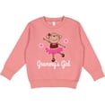 thumbnail image 2 of Inktastic Grammy Girl Ballerina Monkey Toddler Sweatshirt, 2 of 4