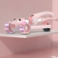 thumbnail image 3 of Trottinette à 3 Roues Hauteur Réglable avec Musique Lumière Trottinette Pliable à Propulsion pour Enfants Garçons Filles Rose, 3 of 5