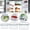 Grey, variant on Fresh Produce Storage Containers with Drain Basket, Airtight Fridge Food Storage Boxes for Vegetables, Fruits, Leftovers & Meal Prep