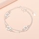 thumbnail image 1 of s925 pulsera de plata para mujer, tobillera con corazón de hueso de serpiente Gao Jiahui unisex, 1 of 2
