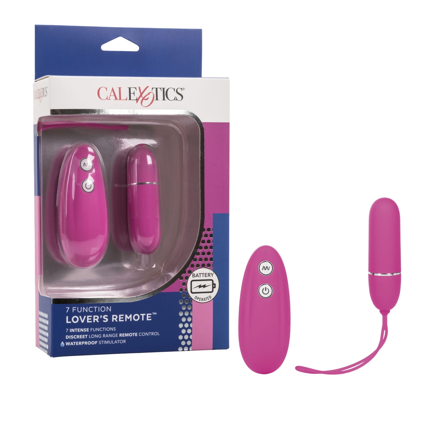 CalExotics 7Function Lover's Remote Long Range Vibrator