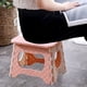 thumbnail image 5 of Taburete plegable portátil para interiores y exteriores, pequeño, para acampar, para adultos, para tren, silla de pesca compacta, de plástico, 5 of 6