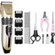 thumbnail image 1 of Electric Dog Grooming Clipper, Cordless Pet Grooming Kit Hair Clipper Kit(Gold), 1 of 5