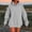 Gray, variant on Women Hoodies Women's Solid Color Drop Shoulder Hoodie Oversized Long Sleeve Crewneck Shirts Fall Winter Outfits Pocket