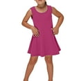 thumbnail image 3 of Glisme Summer Dress For Girls Sleeveless Floral A Line Sundress With Pockets For Spring And Trend Girl Princess Dress Size 11-12 Years,Hot Pink, 3 of 7