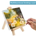 thumbnail image 3 of 1 Set Wooden Mini Artist Easel Wood Wedding Table Stand Display Holder Canvas, 3 of 7