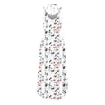 thumbnail image 5 of Dvprdro Women's Summer Tank Dress Fashion Floral V Neck Spaghetti Strap Side Split Casual Loose Beach Sun Long Maxi Dress, 5 of 5