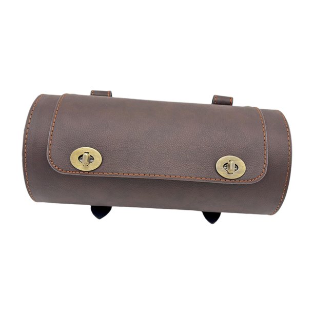 Bolsa de motocicleta genérica Bolsa desmontable Organizador de almacenamiento de bolsas laterales de motocicleta Fácil instalación PU Cuero para Marrón