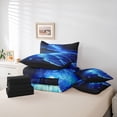 thumbnail image 6 of Erosebridal Beach Themed 7-Piece Twin Bedding Sets,Ocean Sea Printed Summer Holiday Nature Pattern Bedding Comforter Set For Adults,Reversible Black, 6 of 7