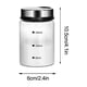 thumbnail image 3 of Saleros de Pimientacon Orificios de Salida Ajustables, Botellas de Agitador de Vidrio Transparente, Latas de Condimento de Especias para Decoración de Cocina, Bote de Condimentos S, 3 of 3